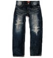 HARD CRUSH SELVAGE DENIM (INDIGO)