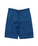 HEMP HALF PANTS INDIGO BLUE