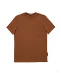 LINE POCKET T-SHIRTS (CAMEL)