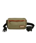 LEATHER POINT WAIST BAG BEIGE