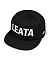 LEATA logo 6 panel cap black
