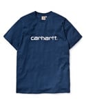SS SCRIPT T-SHIRT BLUE WHITE
