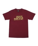 [Heel Bruise/힐브르스] [HO12] Leopard Logo Tee (Burgundy)
