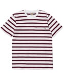 S/S MARINES POCKET T-SHIRT CRANBERRY WHITE
