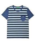 INDIGO BORDER TEE