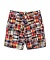 CRAZY PATCHWORK HALF PANTS RED