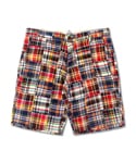 CRAZY PATCHWORK HALF PANTS RED