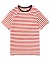 SHORT SLEEVE BORDER T-SHIRT [RED]