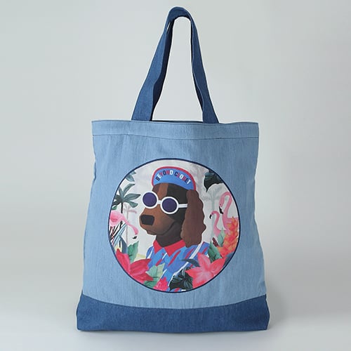 비욘드클로젯(BEYOND CLOSET) C-BLOCK LOGO DENIM ECO BAG - 39,000원 | 무신사 스토어