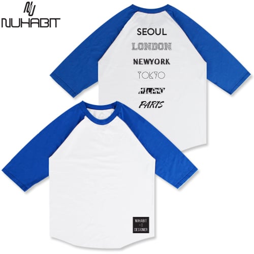 뉴해빗(NUHABIT) [NUHABIT]뉴해빗 - CITY WIDE - 나그랑 - 화이트/블루 - 25,000원 | 무신사 스토어