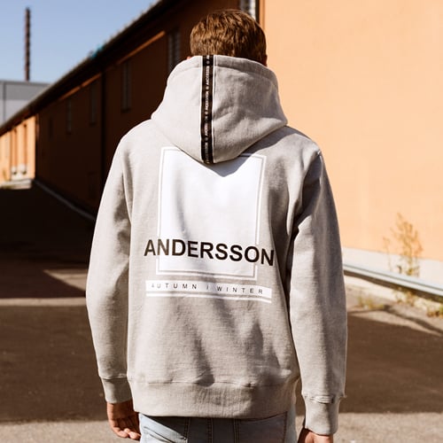 앤더슨벨(ANDERSSON BELL) (UNISEX) Andersson Taping Hoodie atb046(Gray