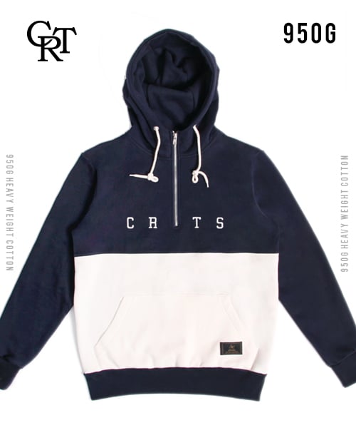 코로츠(COROTTS) CRT 기모 아노락 후드 네이비