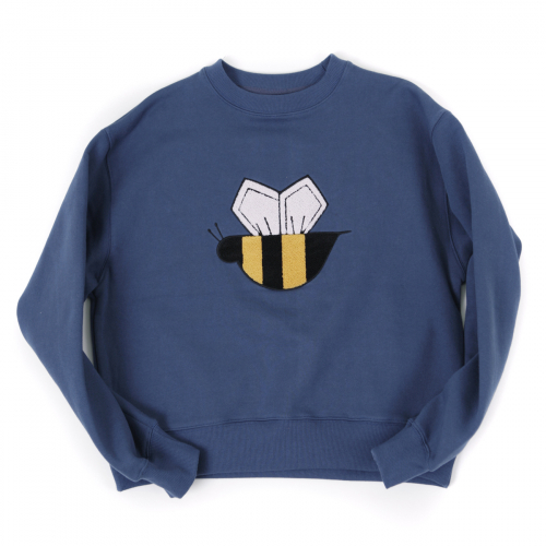 메종드슈크레(MAISON DE SUCRE) [기모]HONEYBEE SWEAT SHIRTS[BLUE] - 28,000원 | 무신사 스토어 - 셀렉트숍 무신사 스토어 - 셀렉트숍