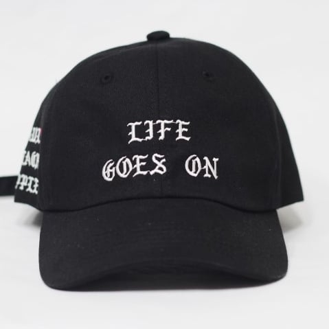 라울(LAUL) LAUL X BLACKAPPLE LIFE GOES ON BALL CAP BLACK(라이프고즈온 볼캡 블랙) - 39,000원 | 무신사 스토어