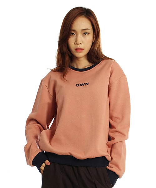 어본어스(AWE BORN US) 오운 스웨트셔츠 [핑크] - 62,000원 | 우신사 스토어