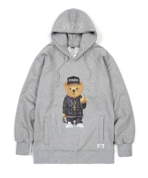 COMPTON BEAR HOODIE GREY스티그마(STIGMA) COMPTON BEAR HOODIE GREY - 78,000원 | 무신사 스토어