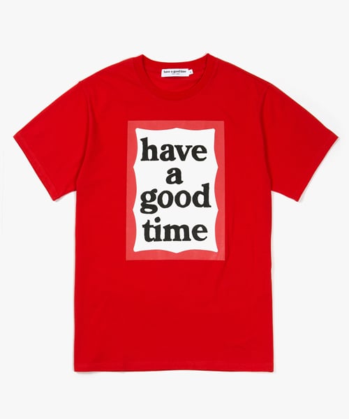 해브 어 굿 타임(HAVE A GOOD TIME) Big Frame S/S Tee  - Red - 25,200원 | 무신사 스토어