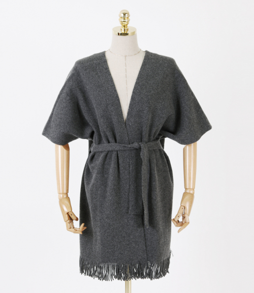 메종드슈크레(MAISON DE SUCRE) CASHMERE SHAWL CARDIGAN [CHARCOAL] - 25,000원 | 무신사 스토어