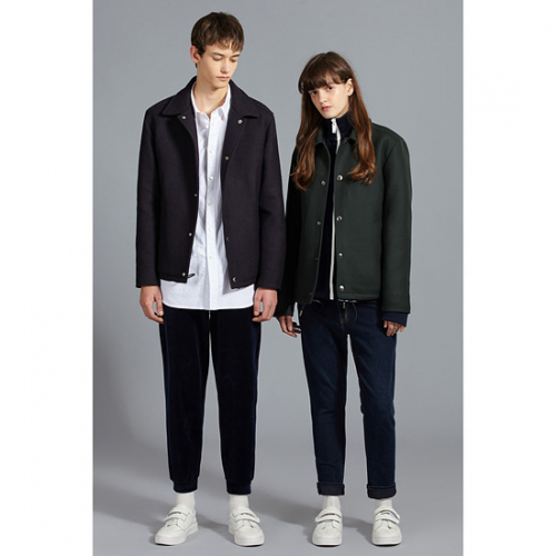 커스텀멜로우(CUSTOMELLOW) [customellow] [blue label] solid coach jacket_CQUAX16511GRD - 298,000원 | 무신사 스토어 - 셀렉트숍