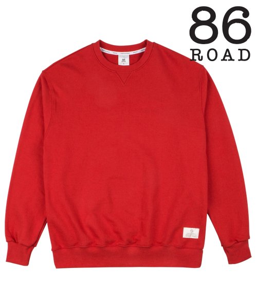 86로드(86ROAD) 86RJ-2710 17simple sweat shirt _red - 33,000원 | 무신사 스토어 - 셀렉트숍