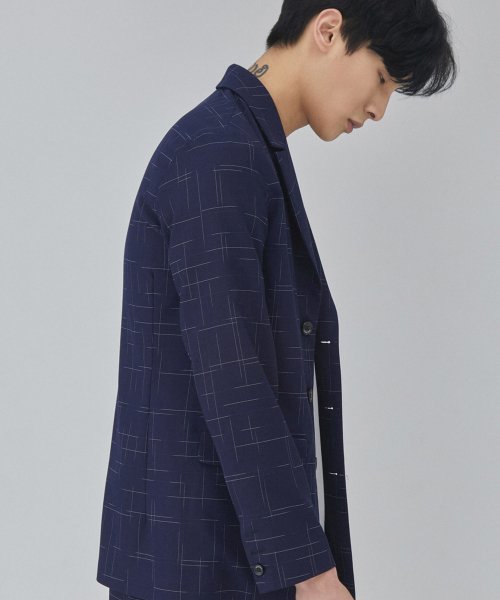 살롱드서울(SALON DE SEOUL) MAN SINGLE LINE JACKET (NAVY) - 124,800원 | 무신사 스토어 - 셀렉트숍