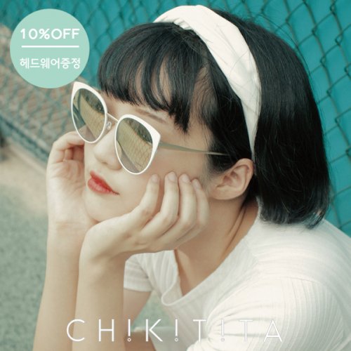 치키티타(CHIKITITA) ★GIFT/모자 증정★[CHIKITITA] 치키티타 선글라스 핏어팻 PIT A PAT WHG 화이트/골드미러 - 159,000원 | 우신사... 