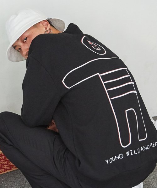 밴웍스(VANNWORKS) YWAF 프린트 스웨트셔츠_블랙 (VNAGTS217) - 29,900원 | 무신사 스토어