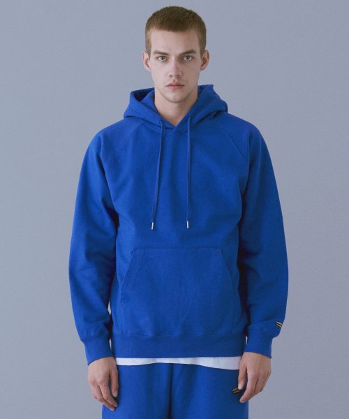 멜란지 마스터(MELANGE MASTER) 스탠다드 후드 스웨트 셔츠 블루 32,900원 무신사 스토어