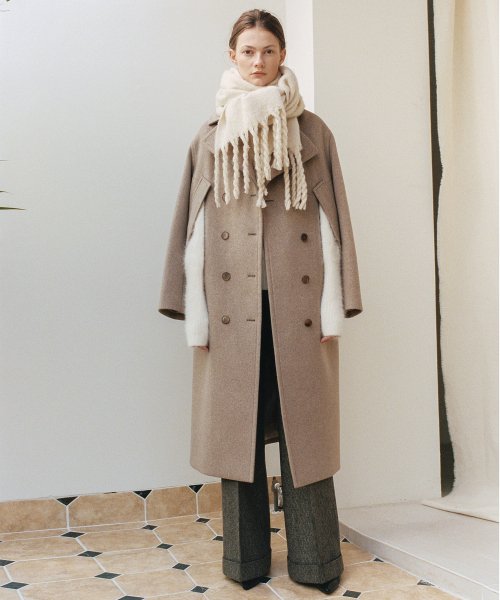 디와이에스(DYS) GARDEN COAT OATMEAL (CASHMERE CAPE COAT) - 391,000원 | 우신사 스토어