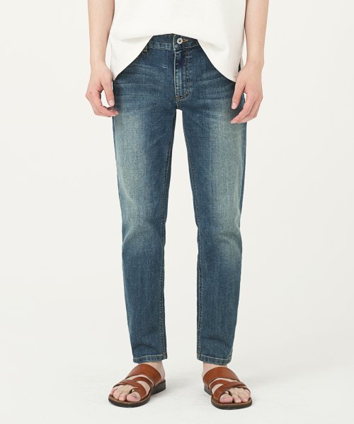 유니폼브릿지(UNIFORM BRIDGE) 102 ordinary grain indigo washed crop - 52,000원 | 무신사 스토어