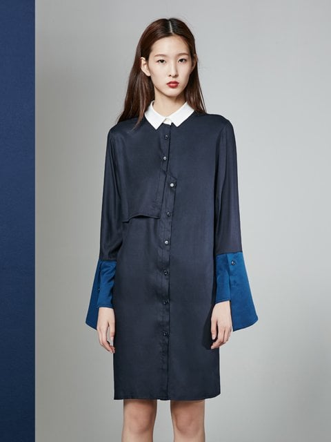 더 스튜디오 케이(THE STUDIO K) MAIN 빅커프스원피스 네이비 - 149,500원 | 무신사 스토어