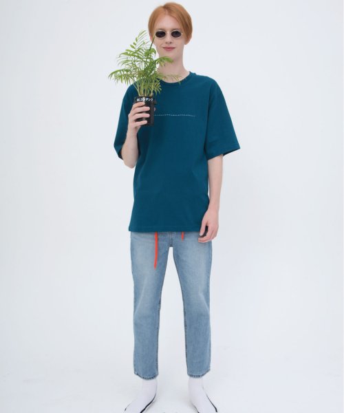 뮤게(MUGUET) LOGO BOX T-SHIRTS (GREEN) - 41,600원 | 무신사 스토어