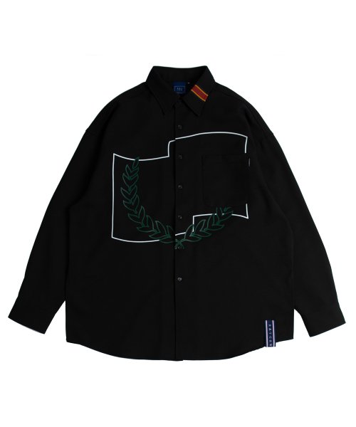 로맨틱크라운(ROMANTIC CROWN) Laurel Crown Shirt_Black - 68,000원 | 무신사 스토어