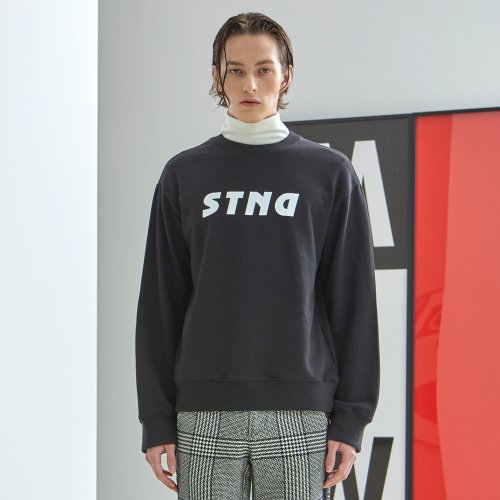 제너럴아이디어 스탠다드(GENERALIDEA STANDARD) STND 맨투맨 티셔츠 / 블랙 - 24,500원 | 무신사 스토어