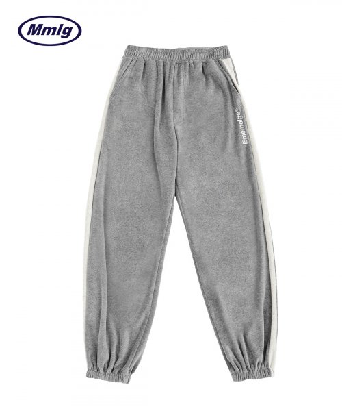 팔칠엠엠(87MM) [Mmlg] VELOUR TRAINNING PANTS (GREY) - 86,000원 | 무신사 스토어