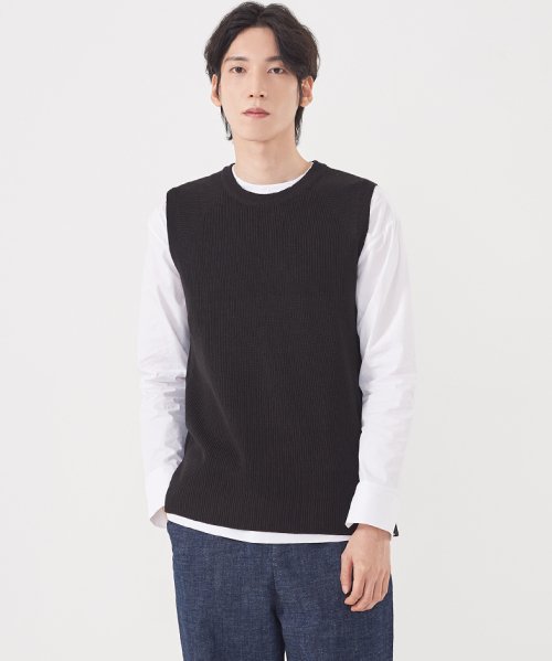 하레(HARE) 베이직 오버핏  베스트  (HDFMVT002BLK) - 49,000원 | 무신사 스토어