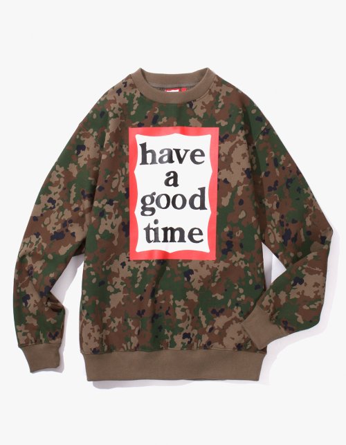 해브 어 굿 타임(HAVE A GOOD TIME) Frame Crewneck - Camo - 79,000원 | 무신사 스토어