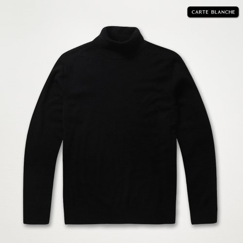 까르뜨블랑슈(CARTE BLANCHE) 울 터틀넥 스웨터 CMW8ST84BK - 109,000원 | 무신사 스토어