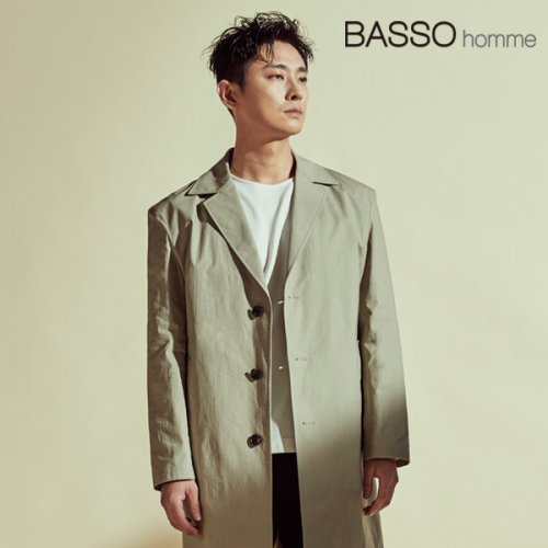 바쏘옴므(BASSOHOMME) 에코무드 세미오버핏 슬럽 트렌치코트 베이지 - 129,000원 | 무신사 스토어