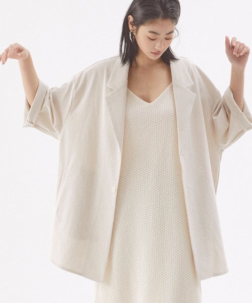 살롱드서울(SALON DE SEOUL) 유니섹스 스트라이프 셔츠 자켓 - 베이지 - 81,600원 | 무신사 스토어
