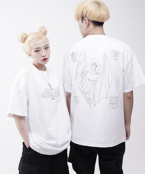 에이클라운(A.CLOWN) 권선징악 3:16 반팔티 화이트 - 31,200원 | 무신사 스토어
