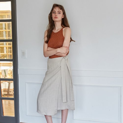 스튜디오 지(STUDIO.G) MODE SKIRT _ BEIGE - 154,000원 | 무신사 스토어