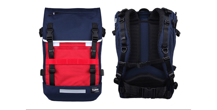 티레벨(T-LEVEL) Challenger Backpack Navy/Red