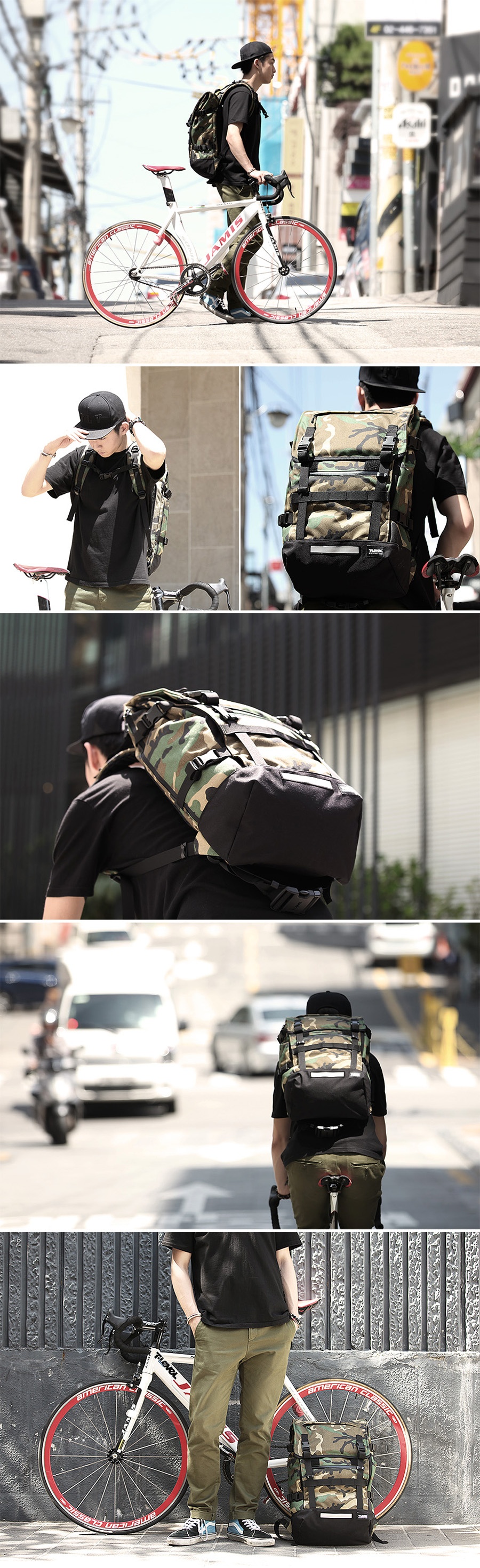 티레벨(T-LEVEL) Challenger Backpack Camo