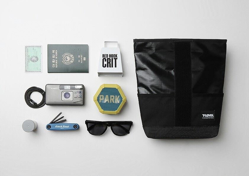 티레벨(T-LEVEL) Stance Roll Top Waist Bag Black