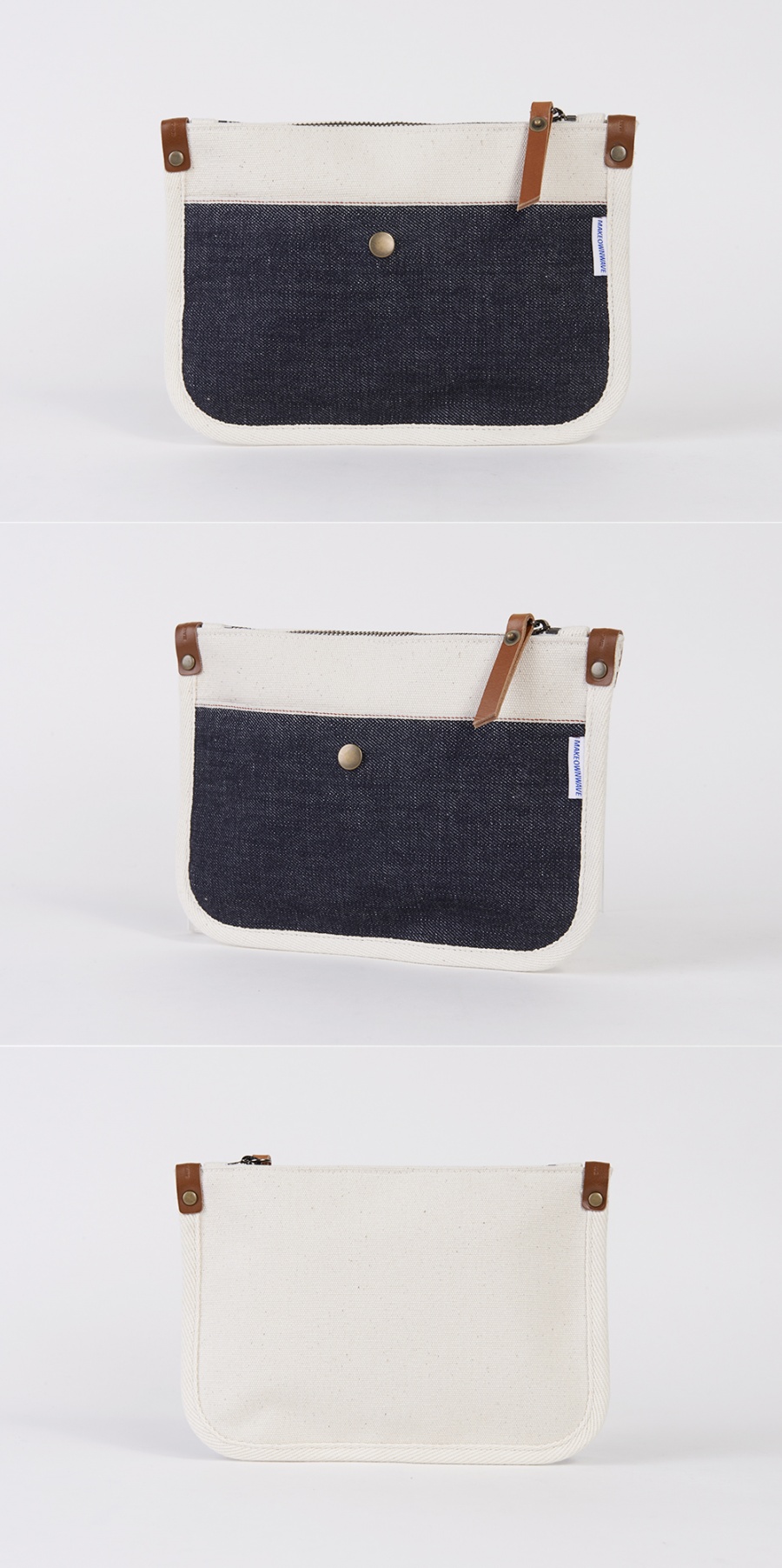 모우(MOW) selvedge pocket clutch small