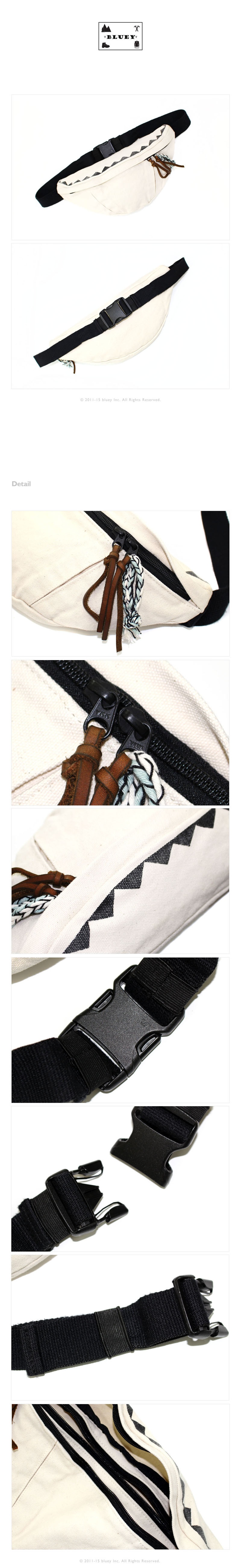 블루이(BLUEY) bluey aP.R.Il Waist Bag (white)