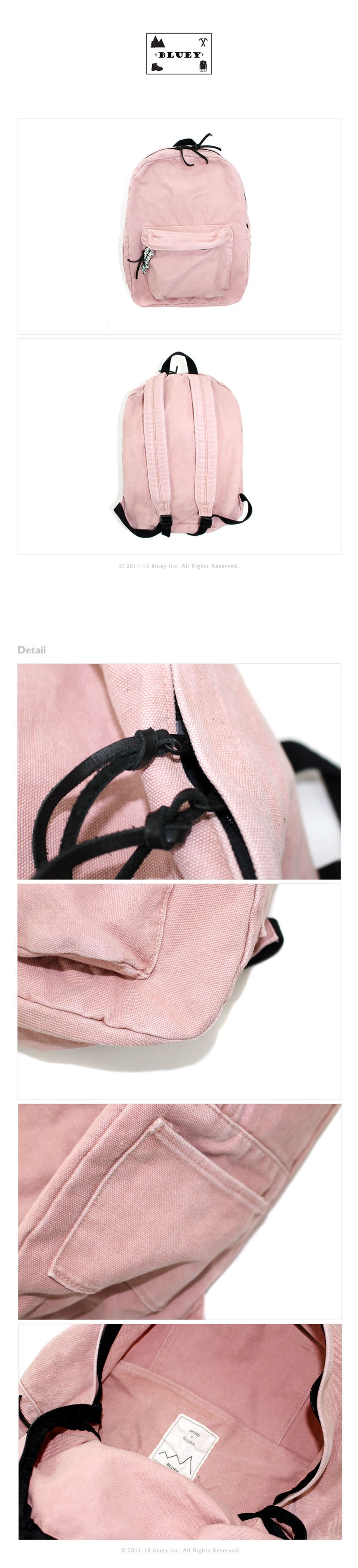 블루이(BLUEY) bluey aP.R.Il backpack(pink)