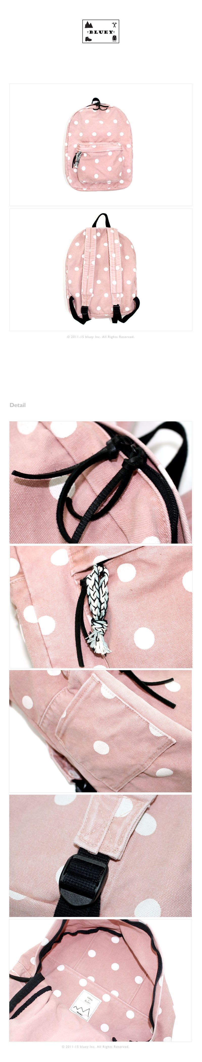 블루이(BLUEY) bluey aP.R.Il dot backpack(pink)