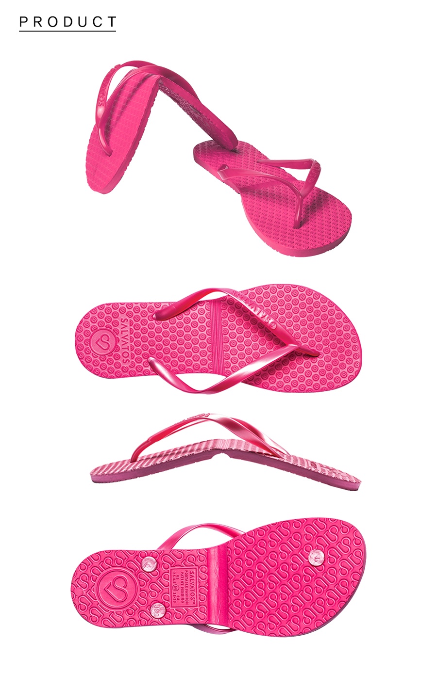 살바토스(SALVATOS) Foldable Flip Flop - Mastic